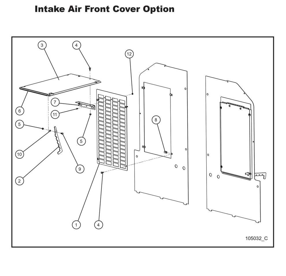 Intake Air Front Cover Option Parts by Allmand