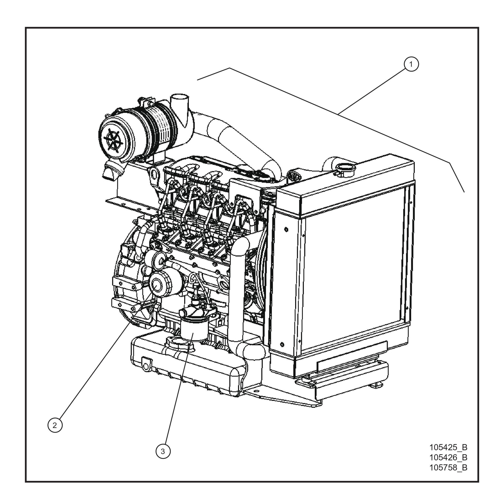 Isuzu 4LE1 Engine and Filters Parts By Allmand
