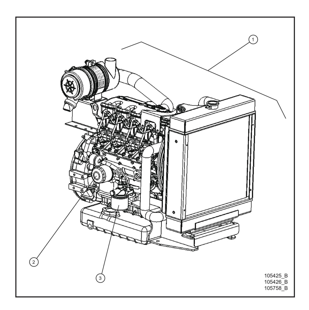Isuzu 4LE1 Engine and Filters Parts By Allmand