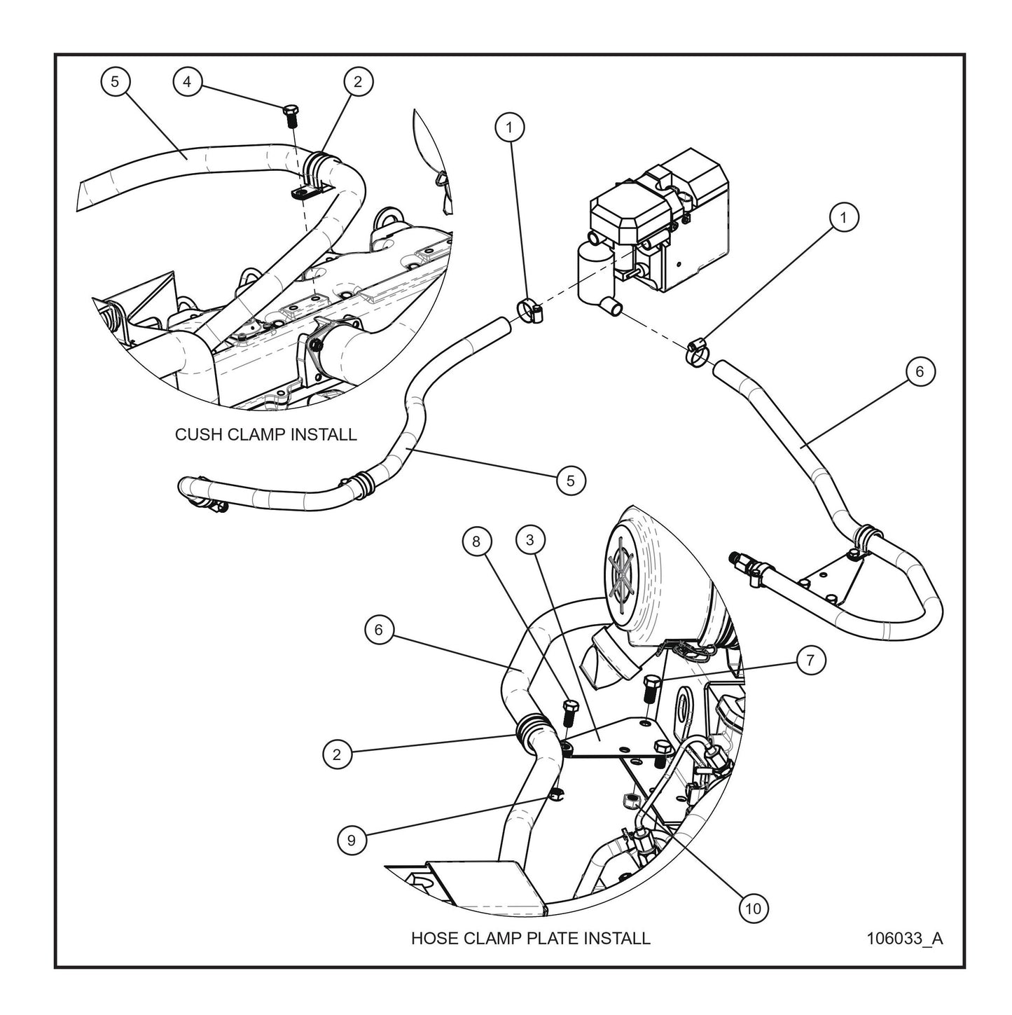 Isuzu Diesel Fired Block Heater Hoses (Fig 1) Parts By Allmand