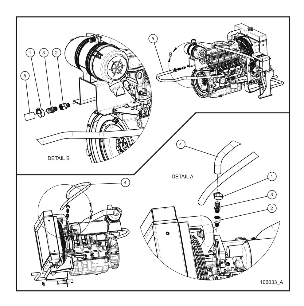Isuzu Diesel Fired Block Heater Hoses (Fig 2) Parts By Allmand