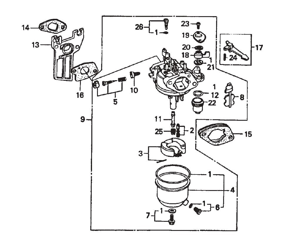  J-Series Carburetor Assembly Parts by Multiquip Whiteman