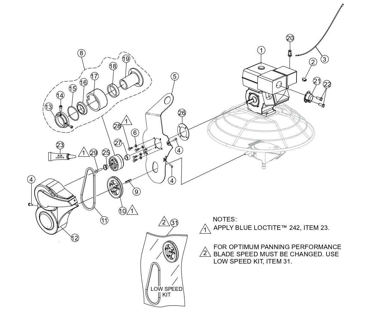 J36-M30-Series Engine Assembly Parts by Multiquip Whiteman