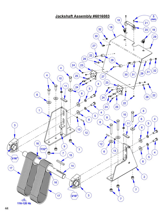 CC9074DK Jackshaft Assembly Parts