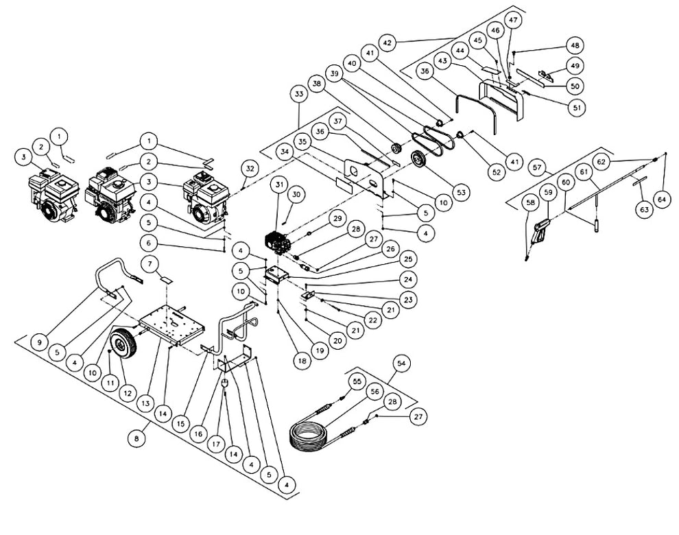 JCW-2703-0MRB (sn:10070001-99999999) Frame Assembly Parts by Mi-T-M