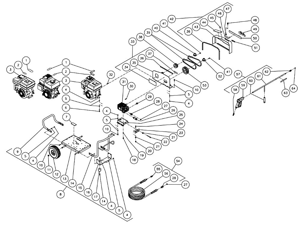 JCW-1504-0MHB/OMRB/OMVB  (sn:0-99999999) Frame Assembly Parts by Mi-T-M