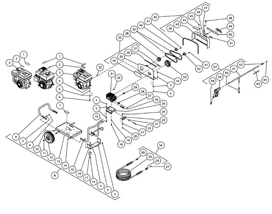 JCW-1504-0MHB/OMRB/OMVB  (sn:0-99999999) Frame Assembly Parts by Mi-T-M
