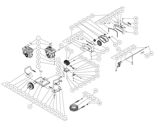 JCW-2703-0MHB, JCW-2703-0MIB (sn:10070001-99999999) Frame Assembly Parts by Mi-T-M
