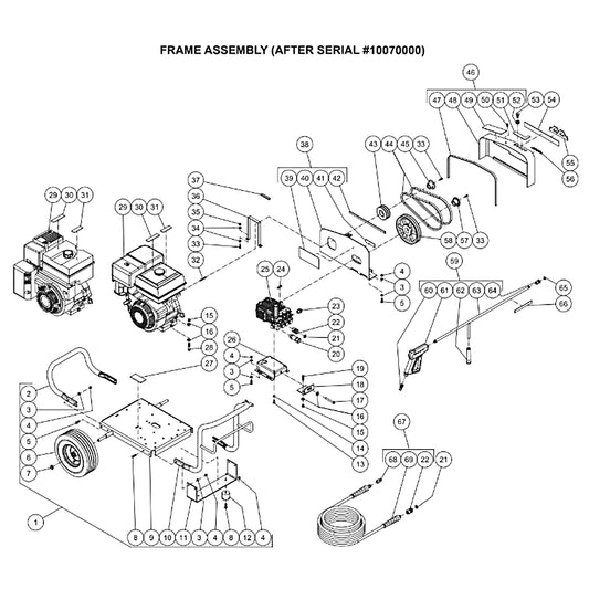 JCW-4003-0MHB/0MVB (sn:0-99999999) Frame Assembly Parts by Mi-T-M