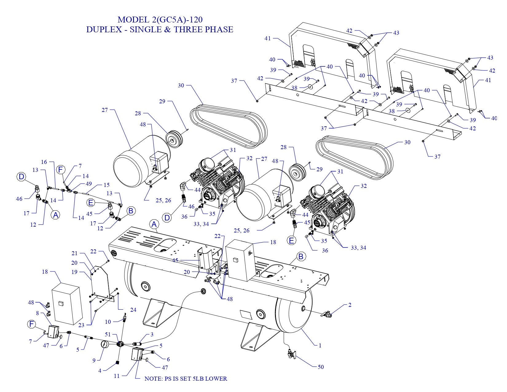 2GC5A-120-SSC Single &amp; Three Phase Assembly Parts By Jenny