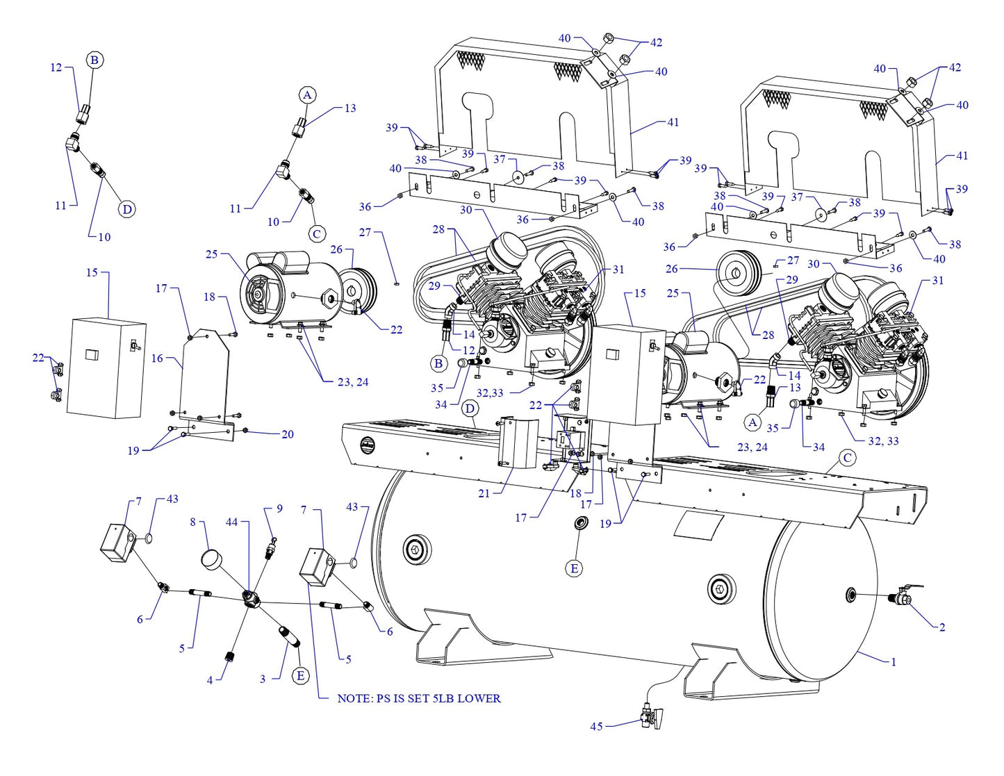 2GT3B-80-SSC Single &amp; Three Phase Assembly Parts By Jenny