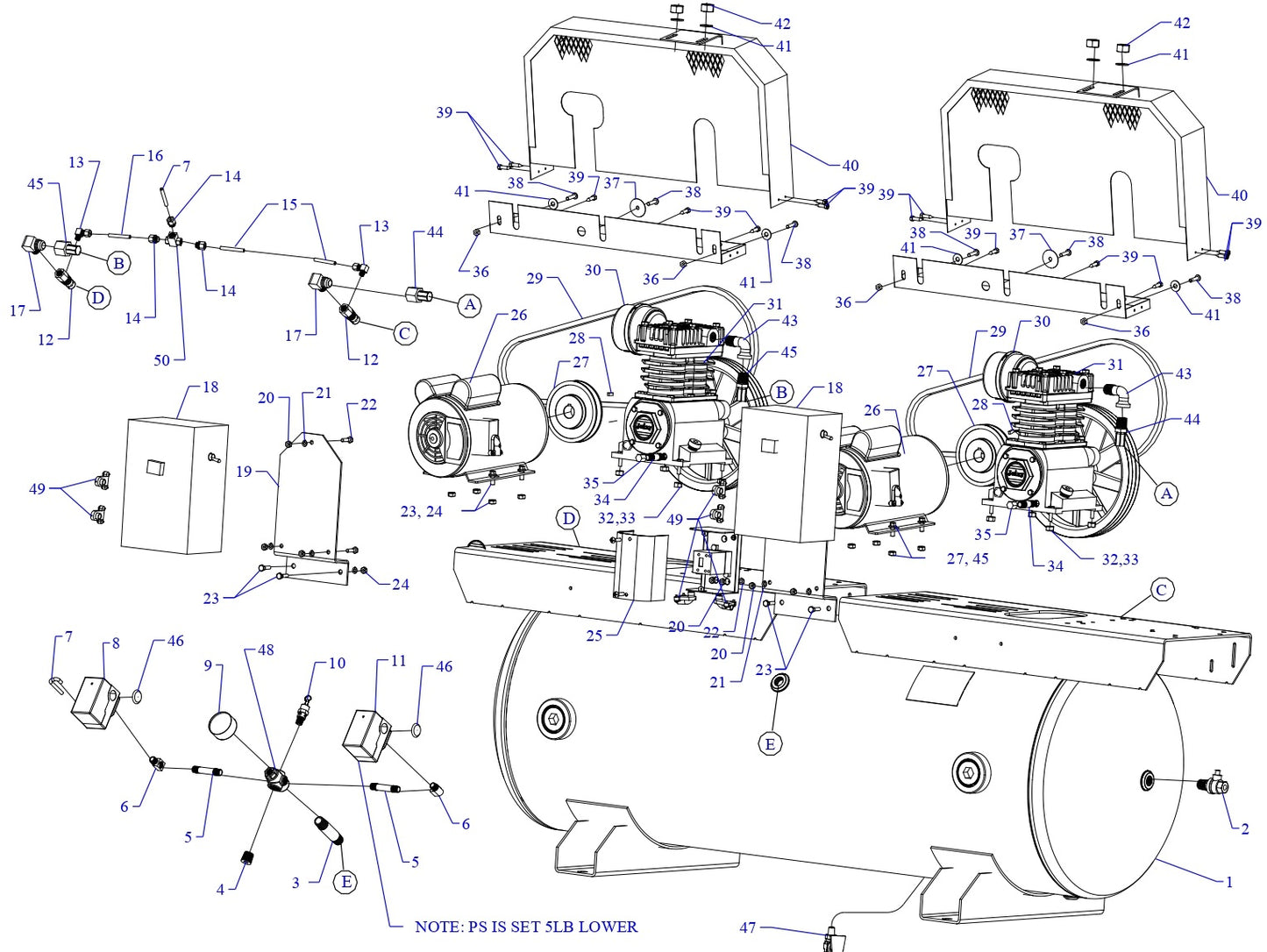 2K15A-80-SSC Single &amp; Three Phase Assembly Parts By Jenny