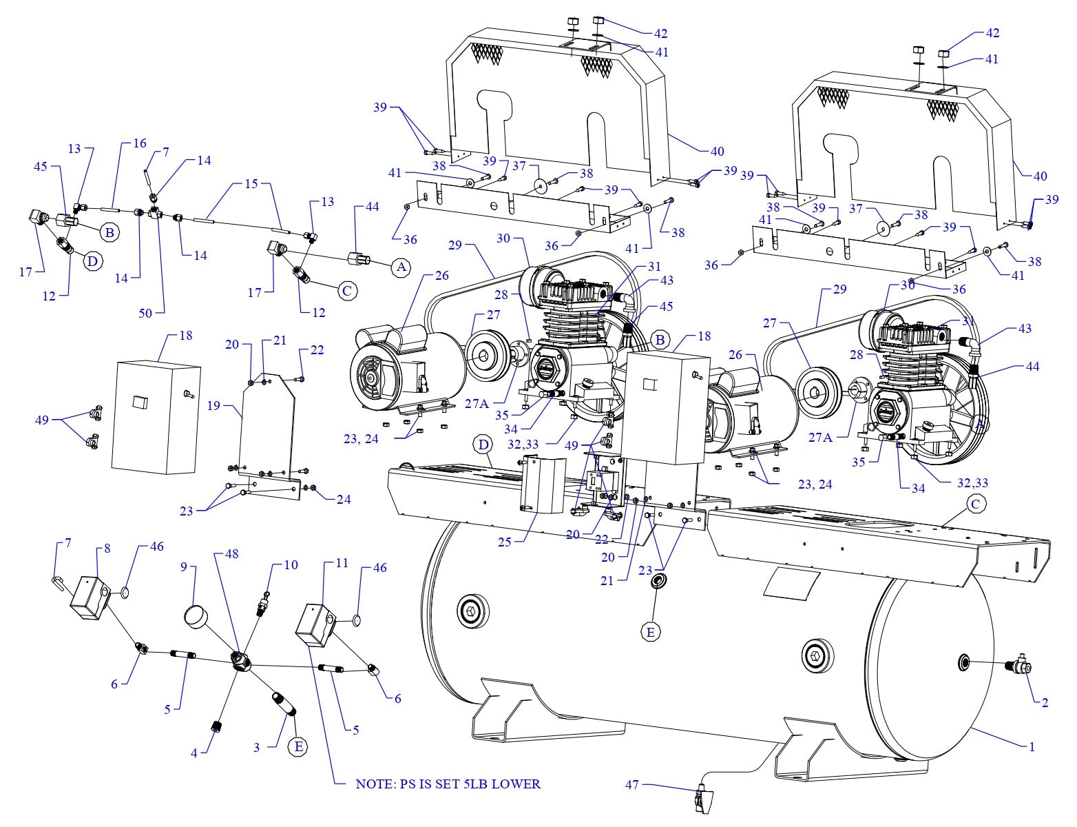 2K2A-80-SSC Single &amp; Three Phase Assembly Parts By Jenny