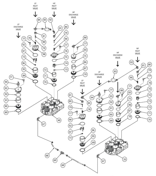 2U10C-120C-SSC U Pump Assembly-2 Parts By Jenny