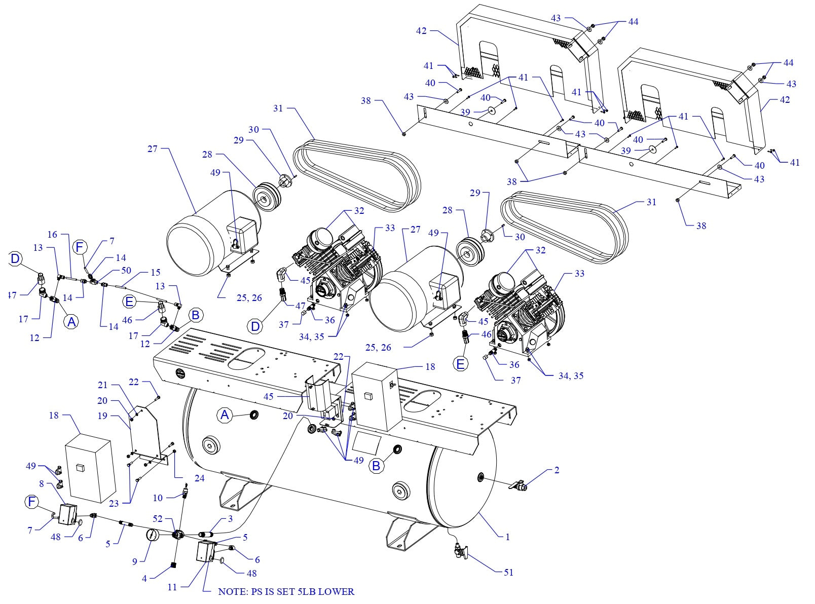 2W5B-80-SSC Single &amp; Three Phase Assembly Parts By Jenny
