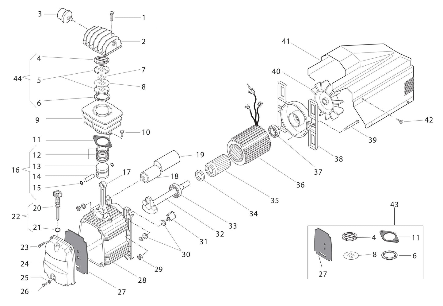 A2G246-HC5H Pump Assembly Parts
