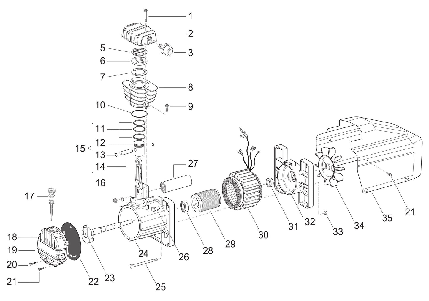 AM780-HC2 Pump Assembly Parts