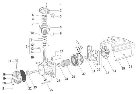 AM780-HC6V Pump Assembly Parts