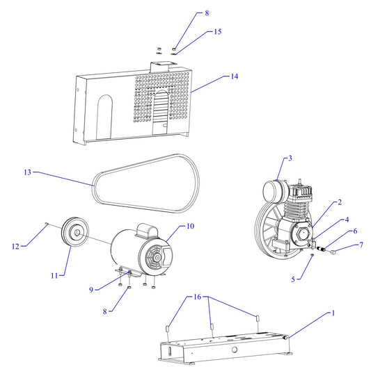 F12A-B Single Phase Assembly Parts