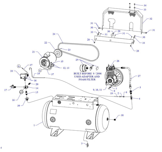 F12C-30C-SSC Single &amp; Three Phase Air Compressor Assembly Parts By Jenny