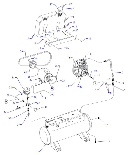 F12S-17UMS Single Phase Fire Sprinkler Assembly Parts By Jenny