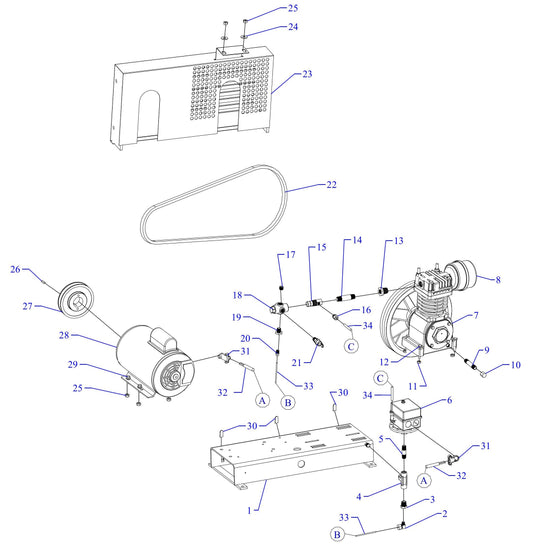 F12S-BS-ACGF Single Phase Assembly Parts