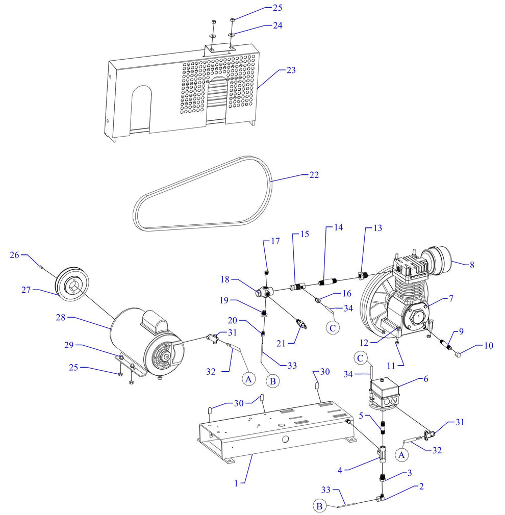 F12S-BS-ACGF Single Phase Assembly Parts