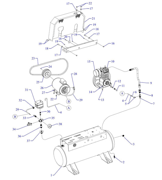 F13S-17UMS Single Phase Fire Sprinkler Assembly Parts By Jenny