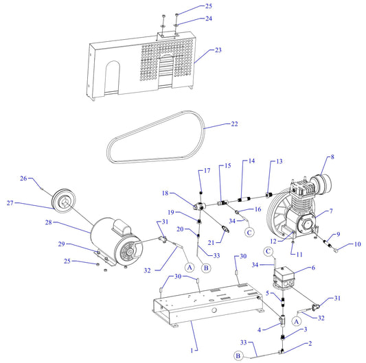F13S-BS-ACGF Single Phase Assembly Parts