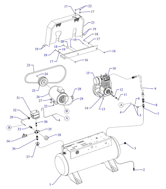 F1S-17UMS Single Phase Fire Sprinkler Assembly Parts By Jenny
