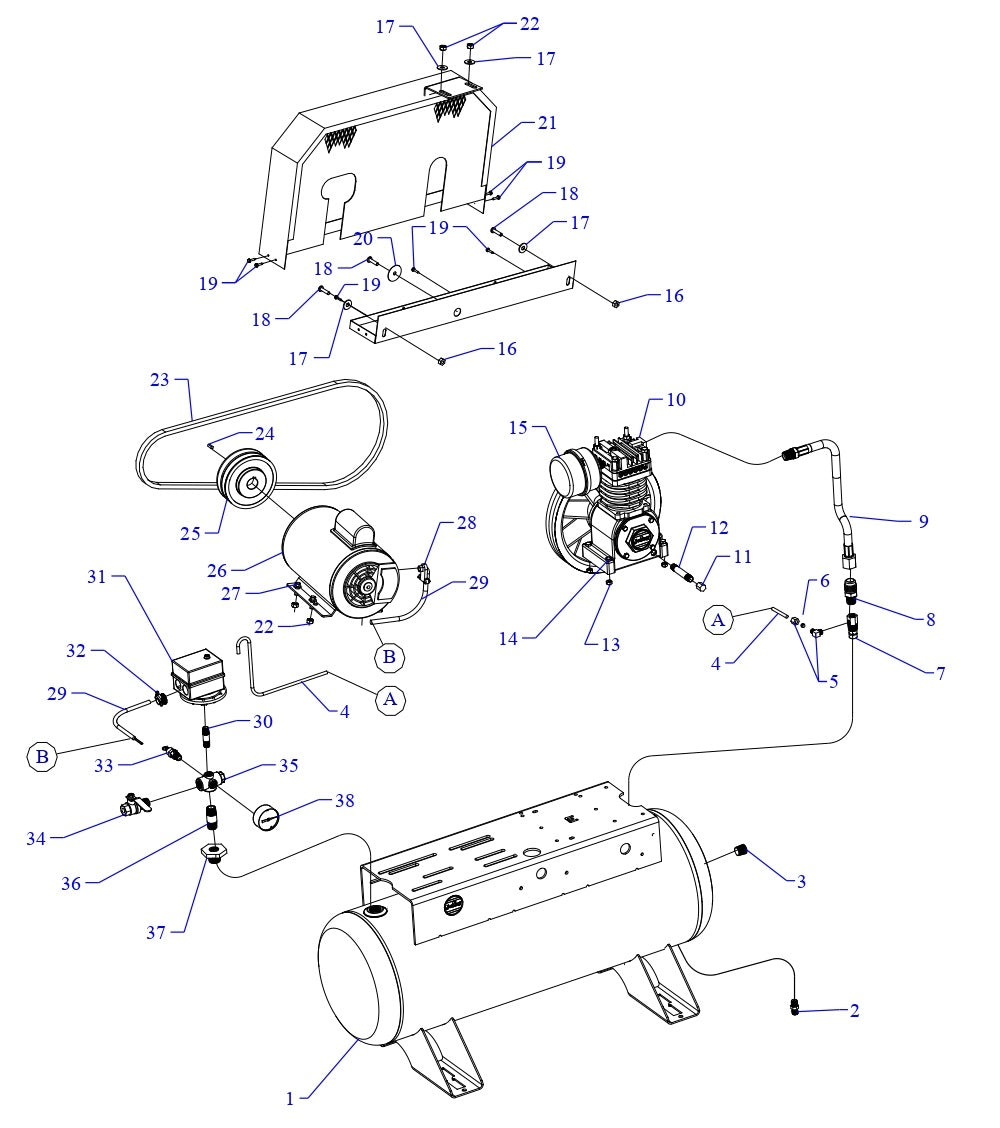 J5S-30UMS Single Phase Fire Sprinkler Assembly Parts By Jenny