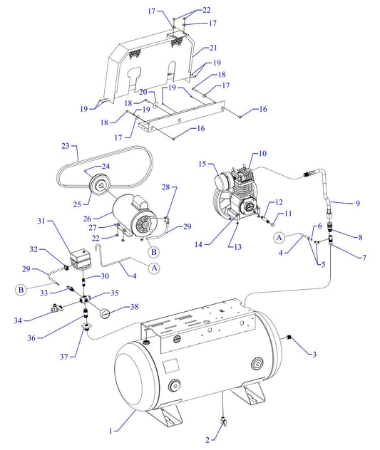 F1S-30UMS Single Phase Fire Sprinkler Assembly Parts By Jenny