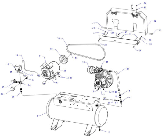 F34A-17-SSC Single &amp; Three Phase Assembly Parts By Jenny