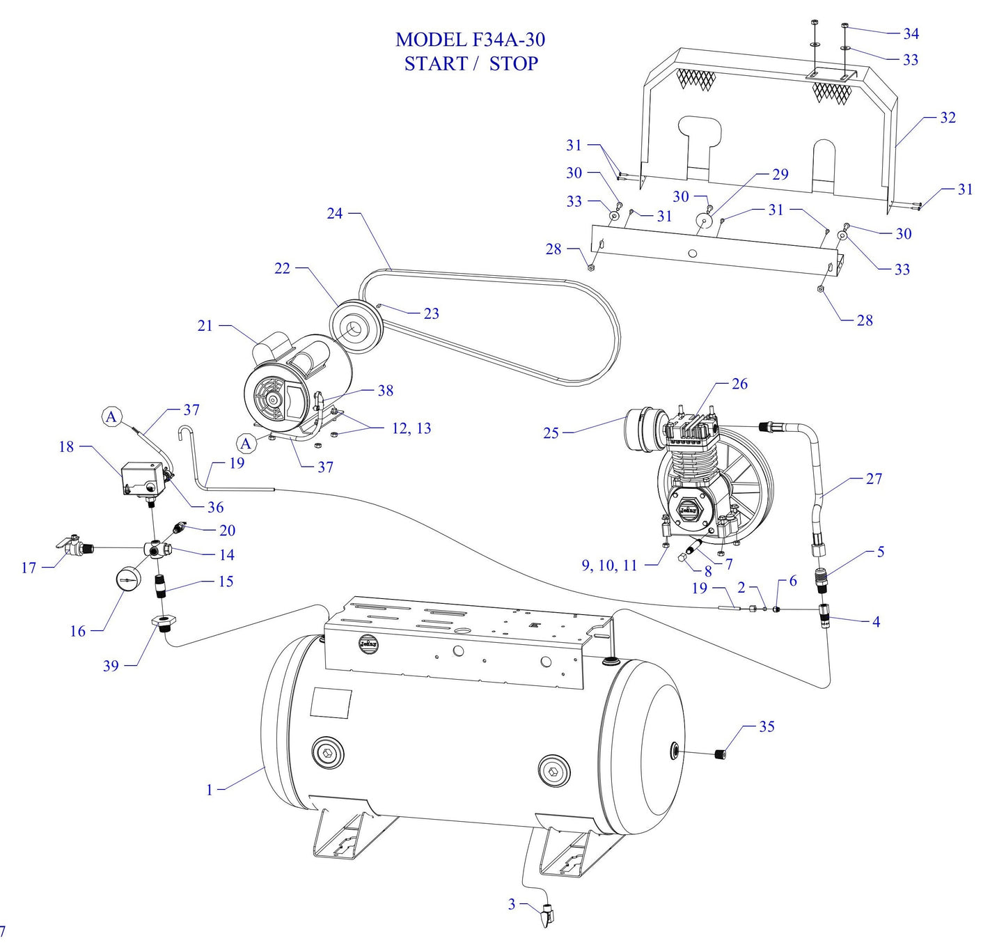 F34A-30-SSC Single & Three Phase Assembly Parts By Jenny