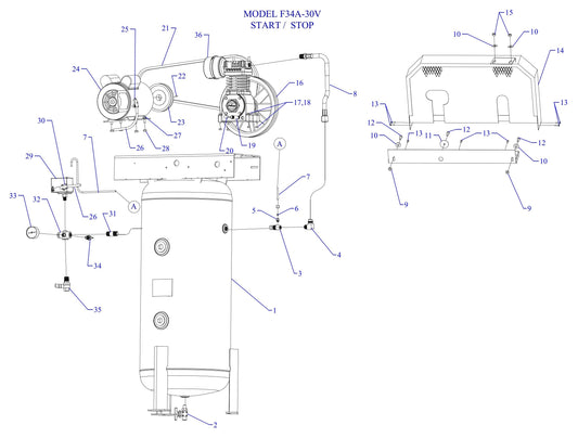 F34A-30V-SSC Single & Three Phase Assembly Parts By Jenny