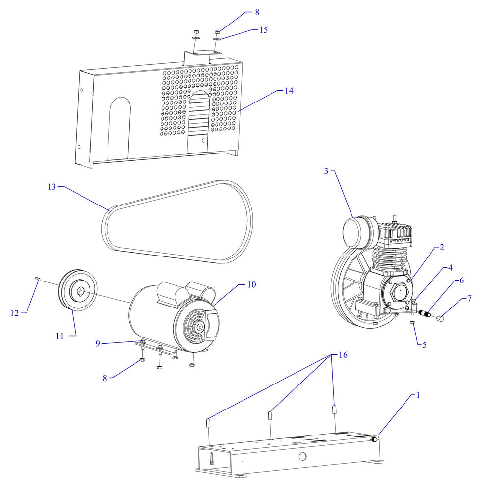 F34A-B Single And Three Phase Assembly Parts