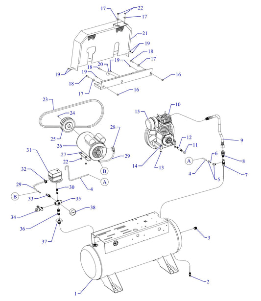 F34S-17UMS Single Phase Fire Sprinkler Assembly Parts By Jenny