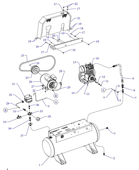 F34S-17UMS Single Phase Fire Sprinkler Assembly Parts By Jenny