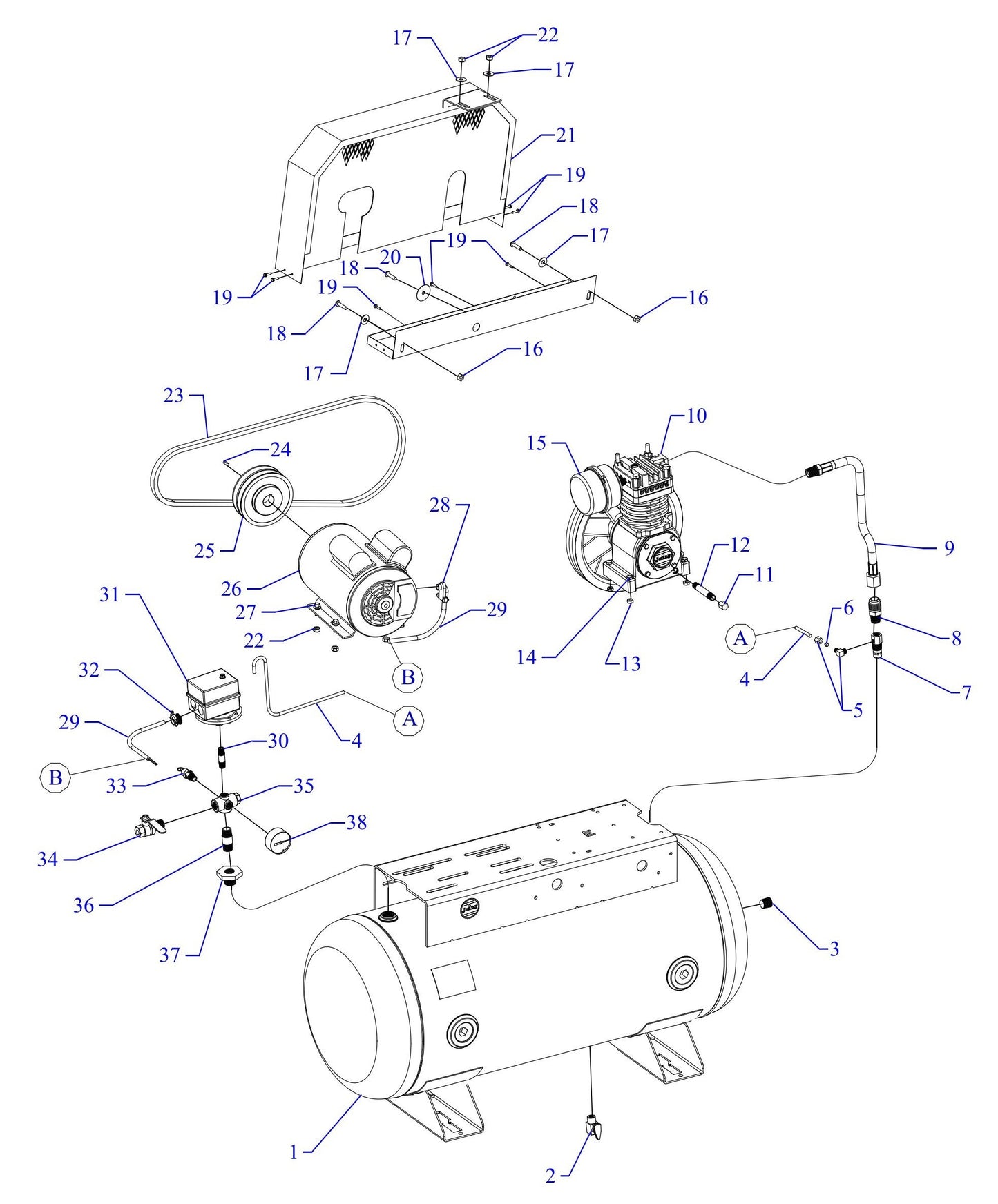 F34S-30UMS Single Phase Fire Sprinkler Assembly Parts By Jenny