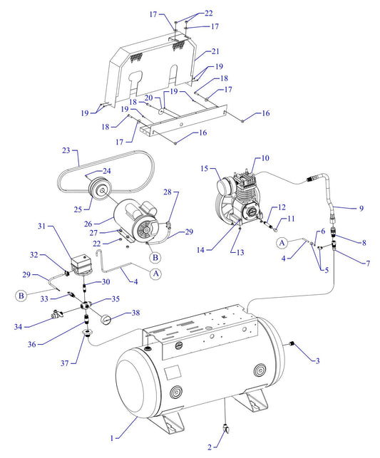 F34S-30UMS Single Phase Fire Sprinkler Assembly Parts By Jenny