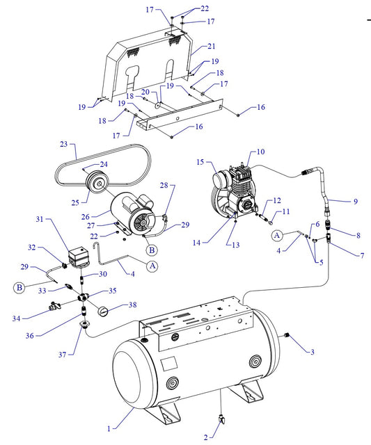 F34S-30UMS Single Phase Fire Sprinkler Assembly Parts By Jenny