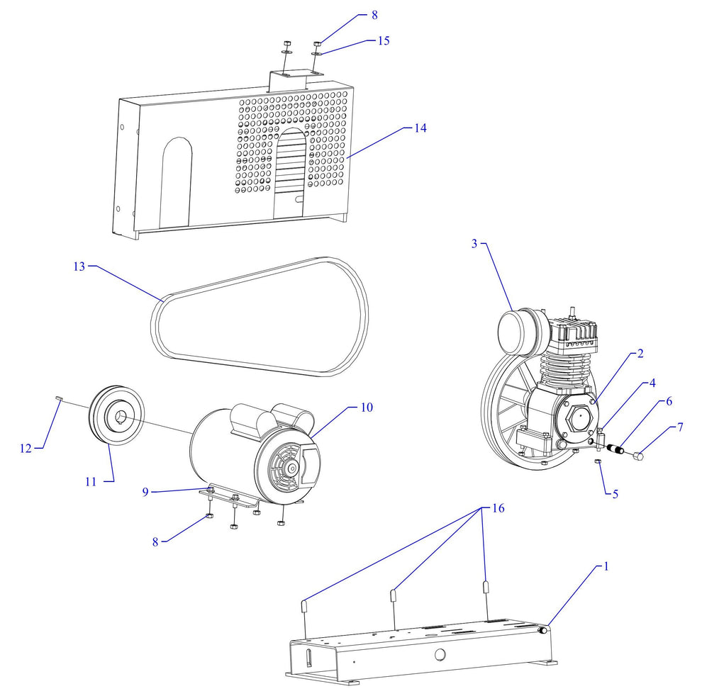 F34S-BS Single Phase Assembly Parts