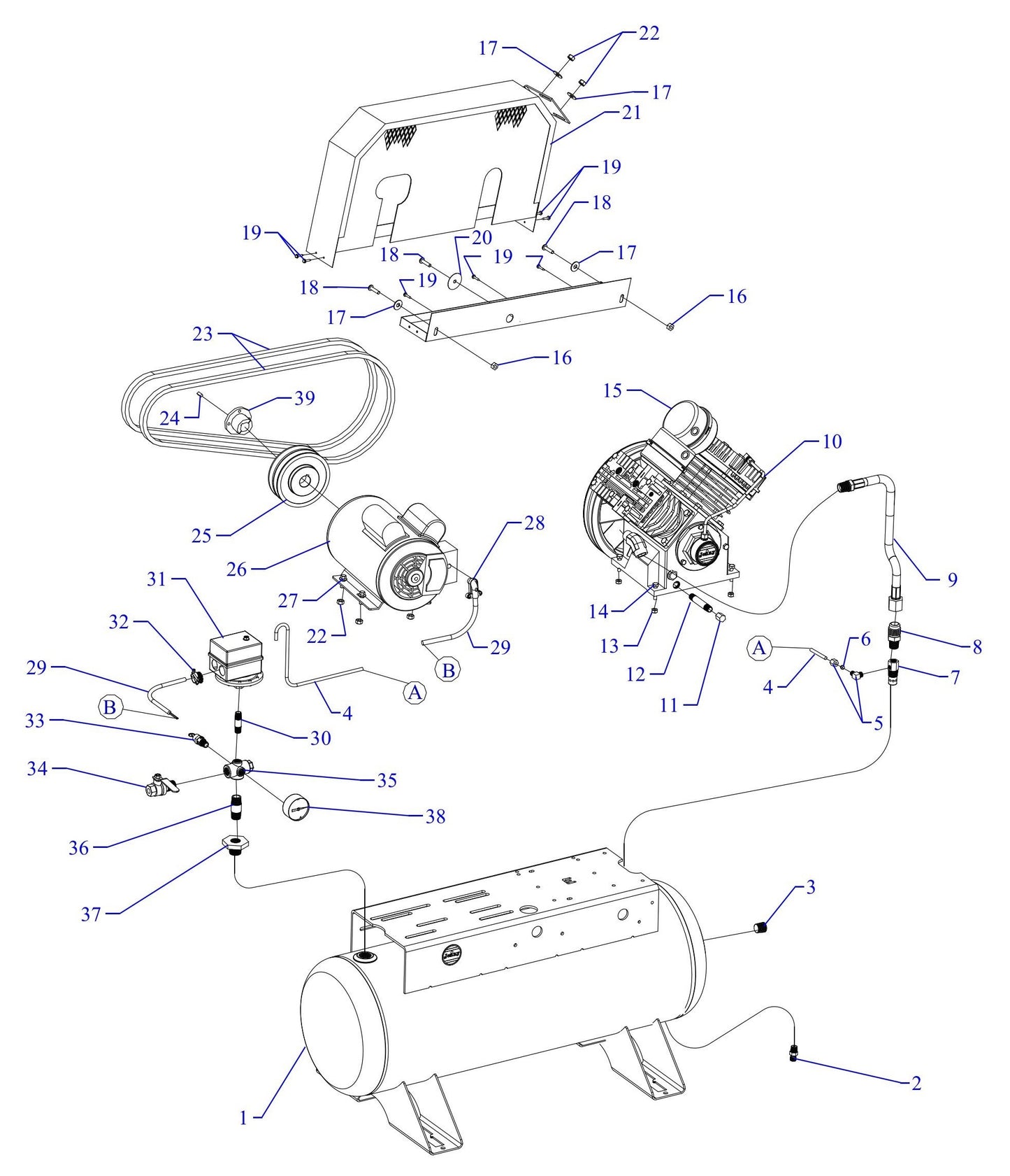G2S-17UMS Single Phase Fire Sprinkler Assembly Parts By Jenny