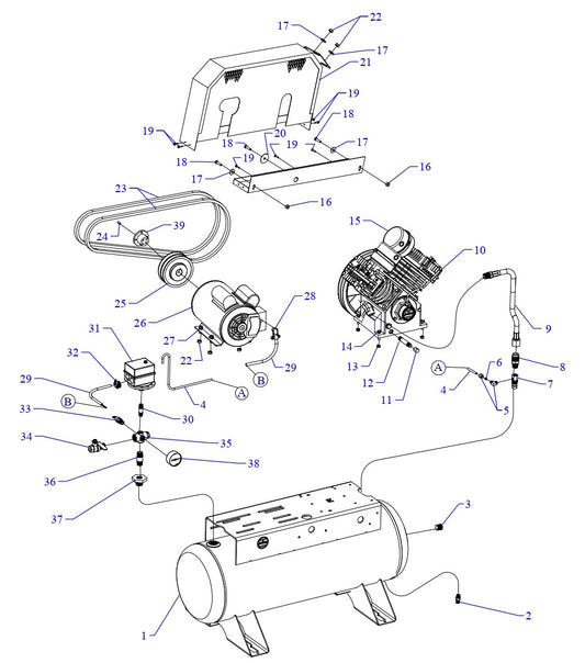 G3S-17UMS Single Phase Fire Sprinkler Assembly Parts By Jenny
