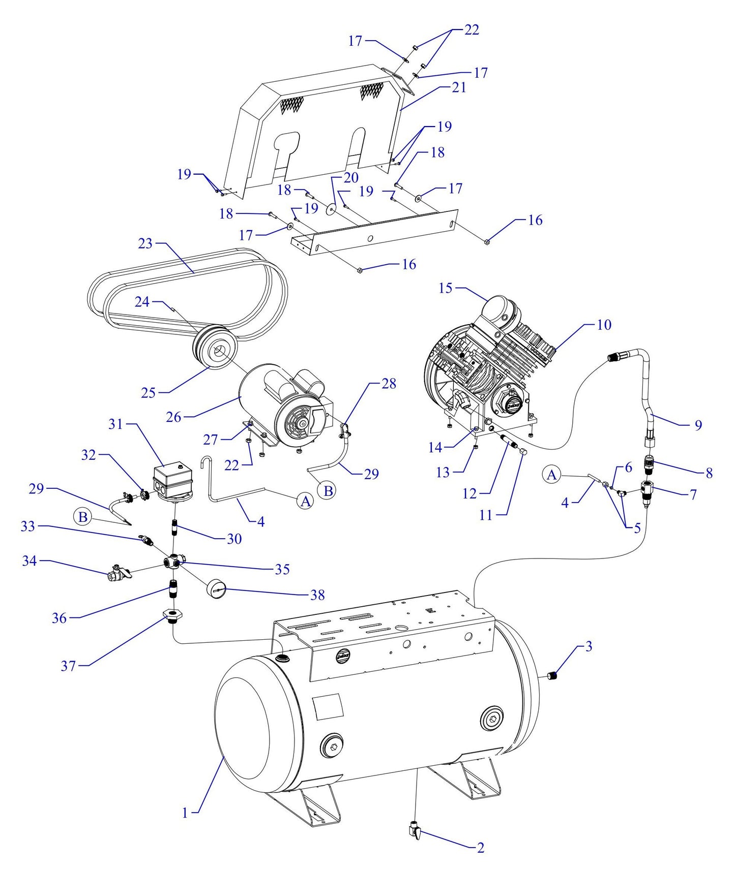 G2S-30UMS Single Phase Fire Sprinkler Assembly Parts By Jenny