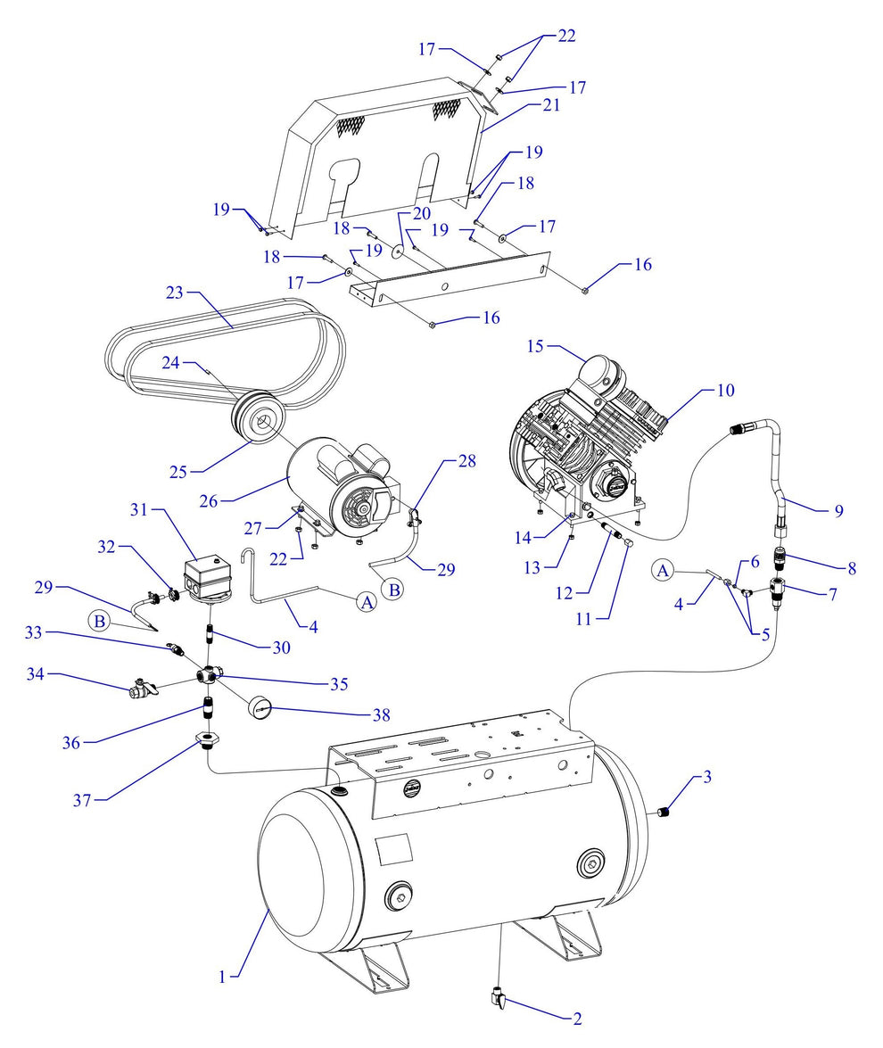 G2S-30UMS Single Phase Fire Sprinkler Assembly Parts By Jenny
