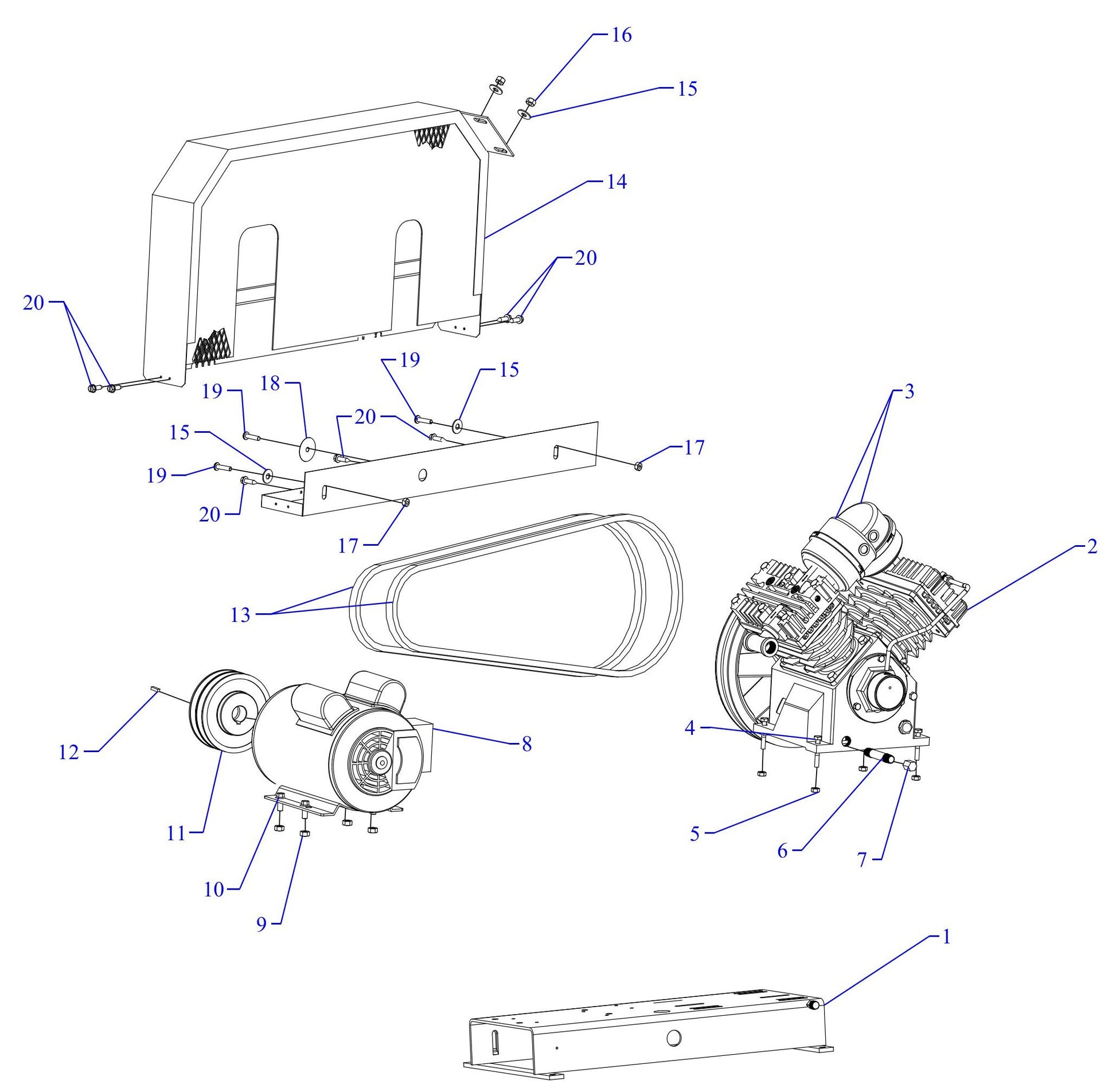 G2S-BS Single Phase Assembly Parts
