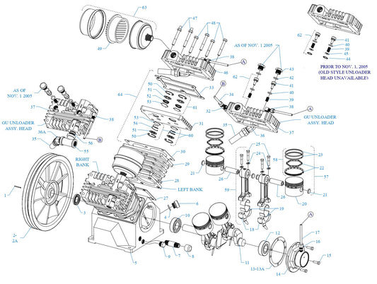 Model G, MG, GU, MGU, GC, &amp; GCU Pump Assembly Parts By Jenny
