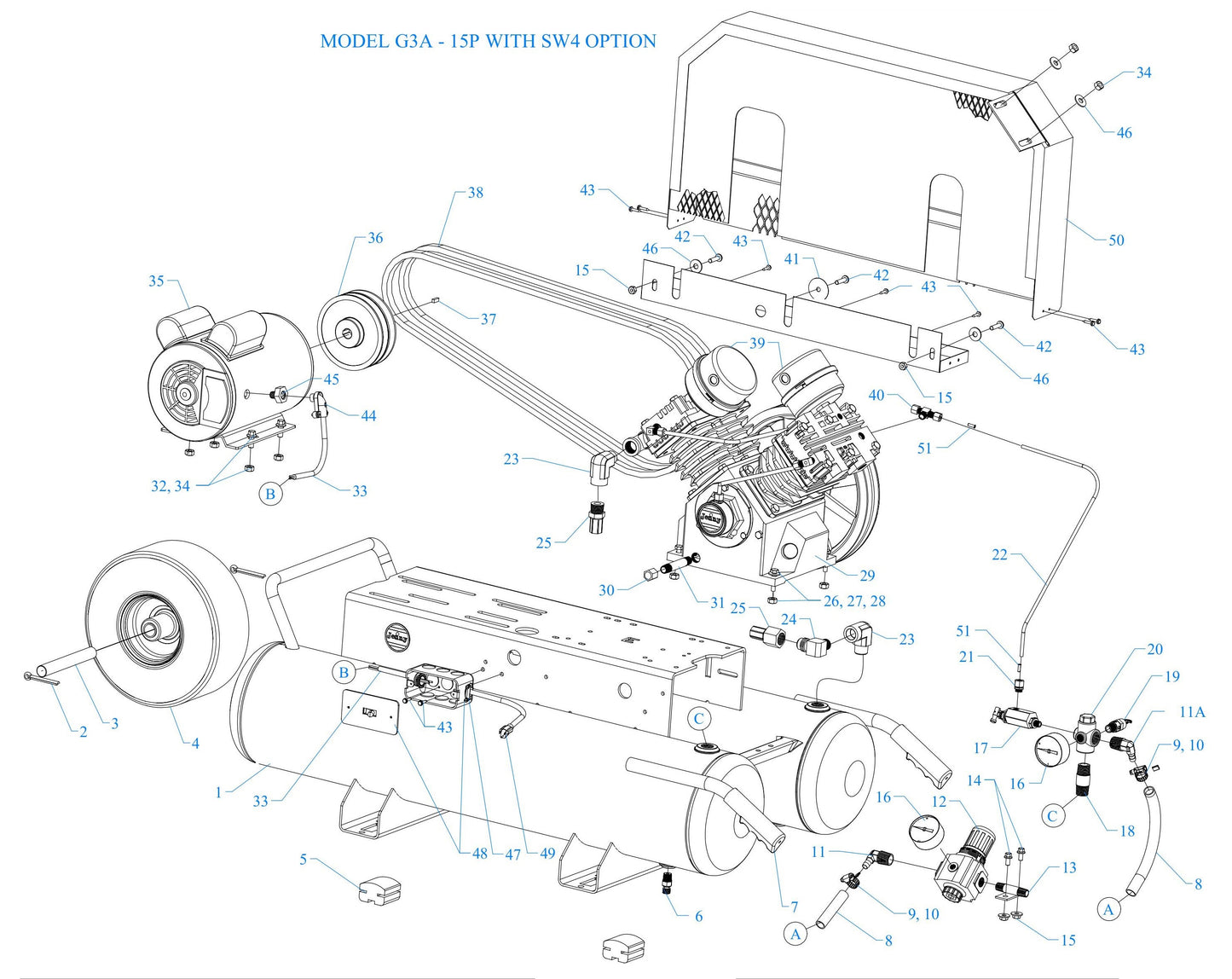 G3A-15P-CRC-SW4 Assembly Parts By Jenny