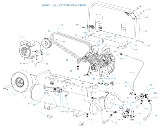 G3A-15P-CRC-SW4 Assembly Parts By Jenny